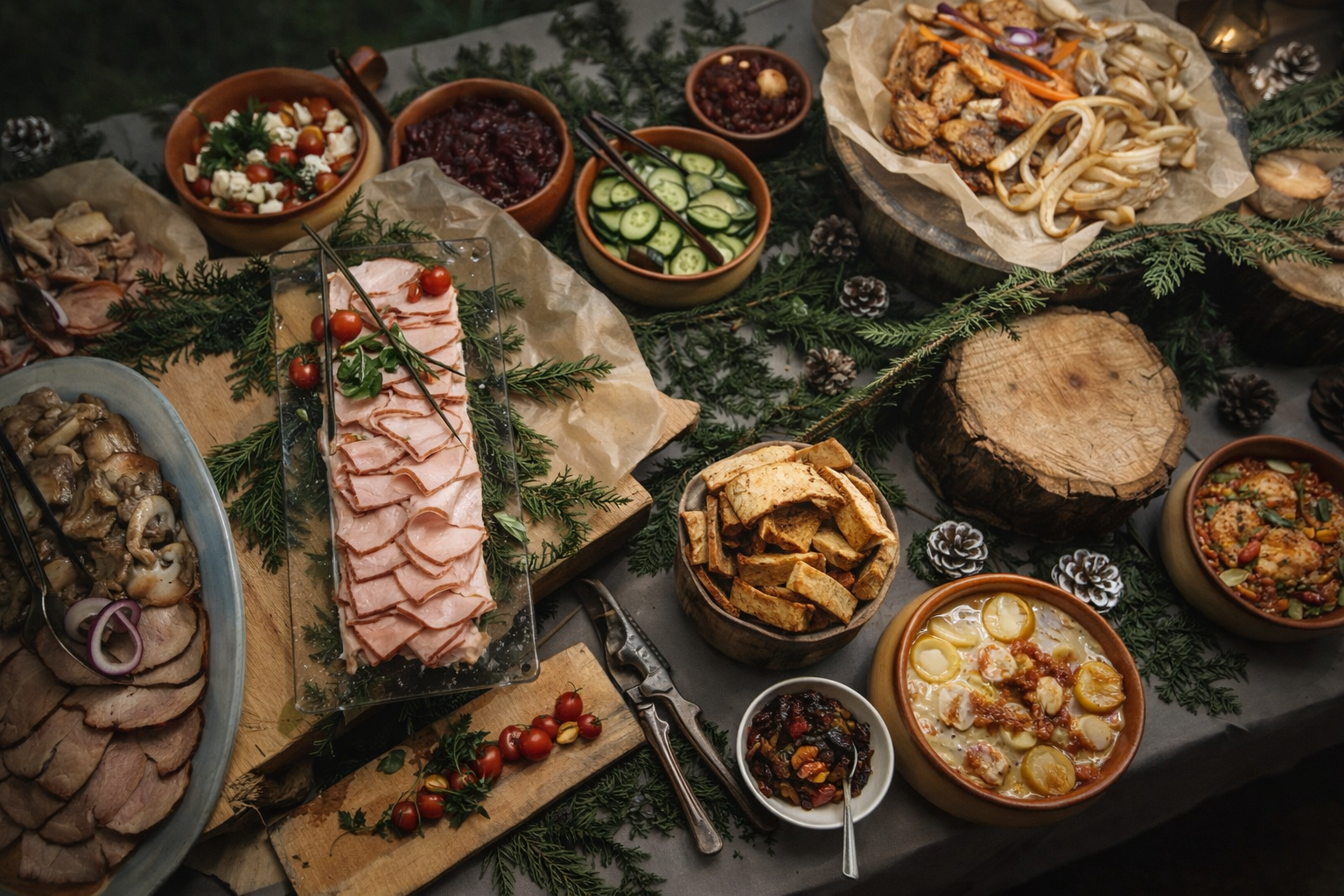 Scenic route and surrounding landscape