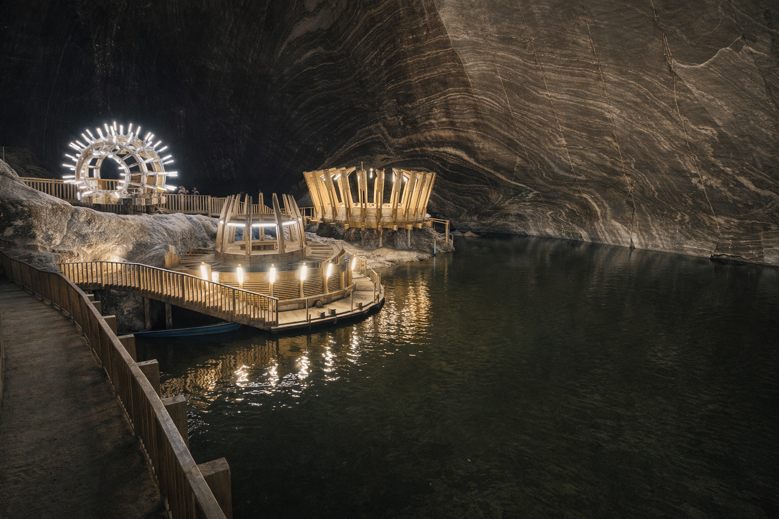 Romania's major salt mines and underground chambers